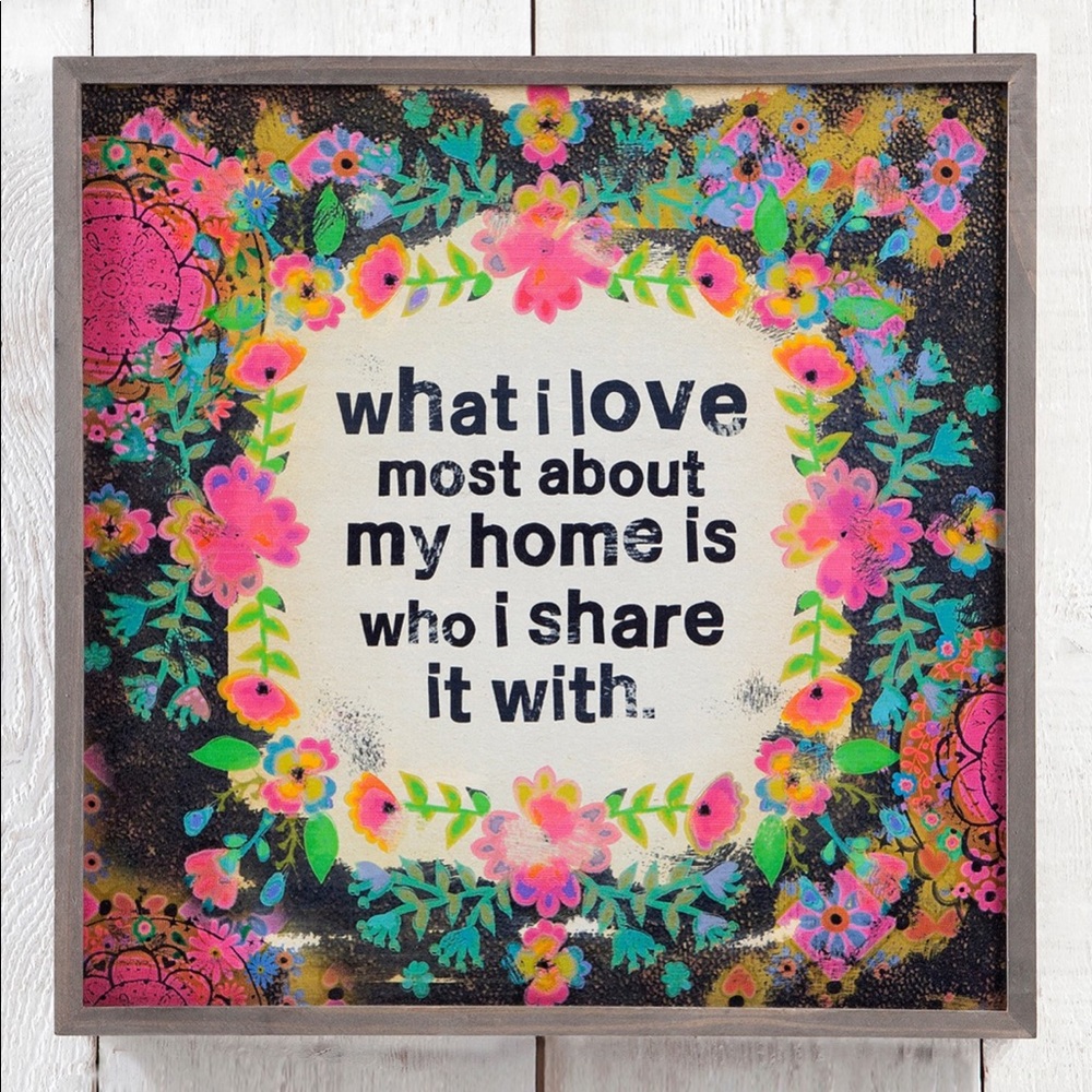🌸🌞Natural Life Love Most Wooden Wall Art 🌞🌸